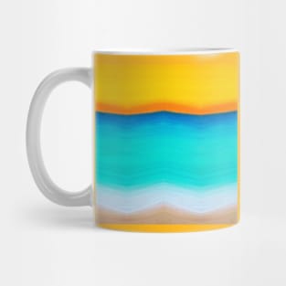 Abstract blue and orange Mug